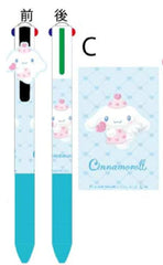 三麗鷗 附吉祥物的四色原子筆 Cinamoroll 玉桂狗 C款