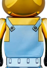 BE@RBRICK Minions BOB Chrome Ver. 100％ & 400％ - YIZY