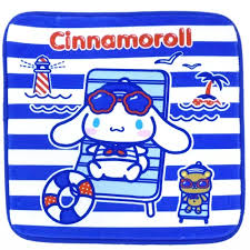 日本限定 Sanrio 正方形地墊  Cinamoroll 玉桂狗 沙灘 造型 一番賞